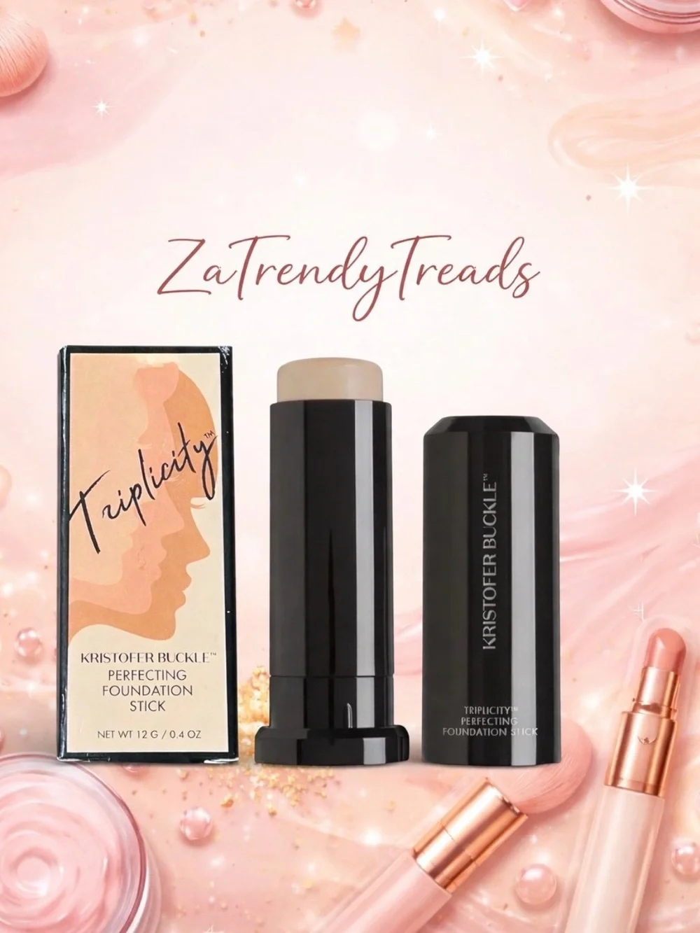 Kristofer Buckle Triplcity Perfecting Foundation Stick - Light Beige